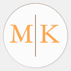 Sello de invitación a bodas de monograma