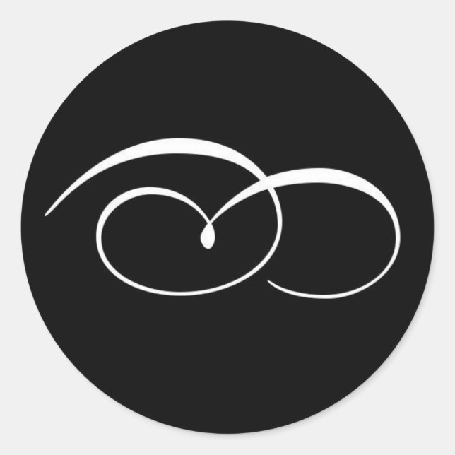 Sello de invitación a la boda elegante (Anverso)