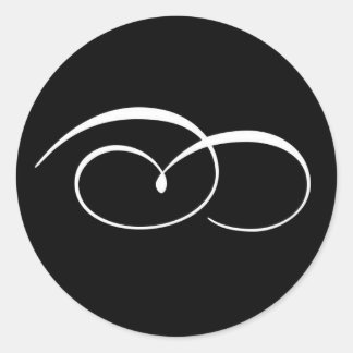 Sello de invitación a la boda elegante