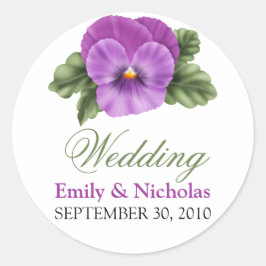 Sello de invitación de bodas florales de primavera
