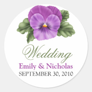 Sello de invitación de bodas florales de primavera