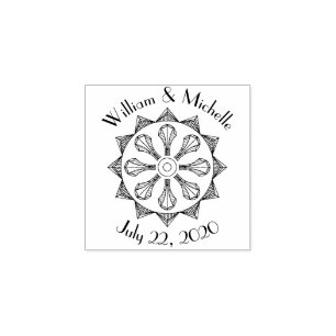 Sello de Invitación de madera swanky Art Deco