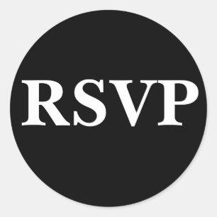 Sello De Invitación En Blanco Y Negro