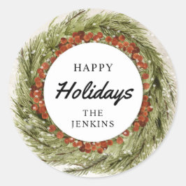 Sello de invitación para sobre de vacaciones para