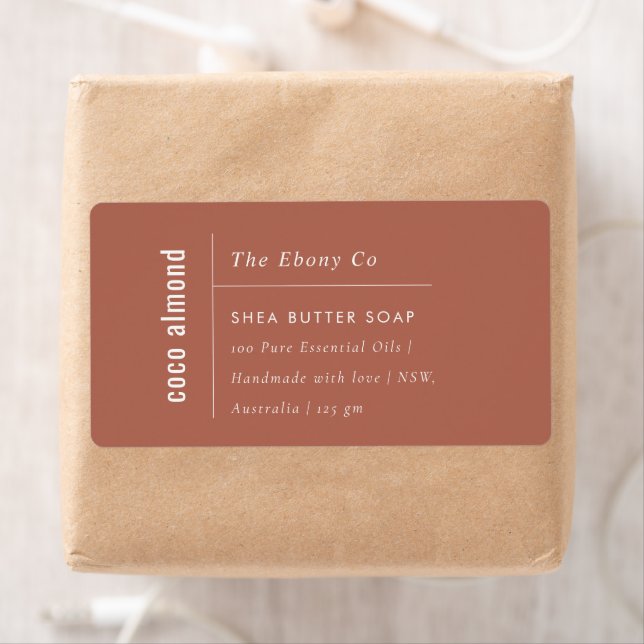 Sello de Jabón de Arroz de Terracota Mínima Sencil (In situ)