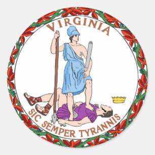 Sello de la bandera del estado de Virginia