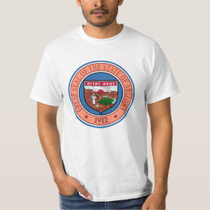 Sello de la camiseta estadounidense del estado de