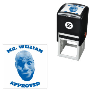 Sello de la cara del profesor, divertida aprobació