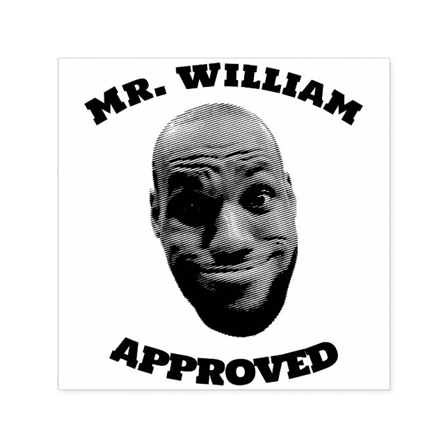 Sello de la cara del profesor, regalo personalizad (Diseño)