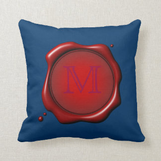 Sello de la cera con la plantilla de la almohada