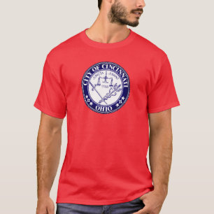 Sello de la ciudad de Cincinnati, camiseta de Ohio