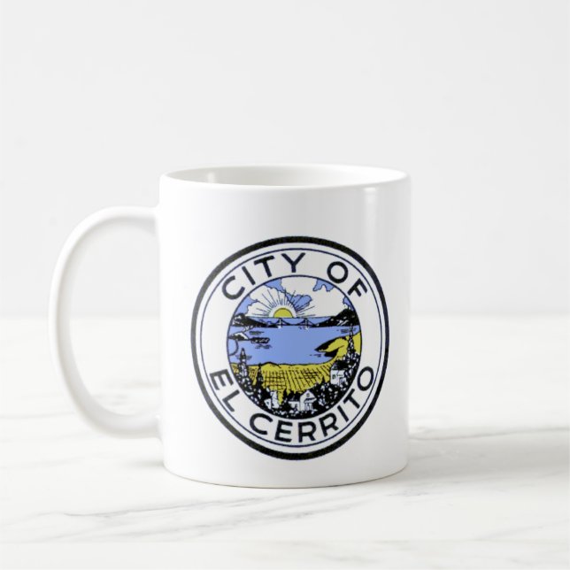 Sello de la ciudad de El Cerrito, taza de café de  (Izquierda)