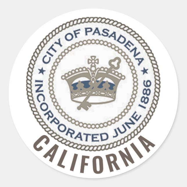 Sello de la ciudad de Pasadena, California (Anverso)