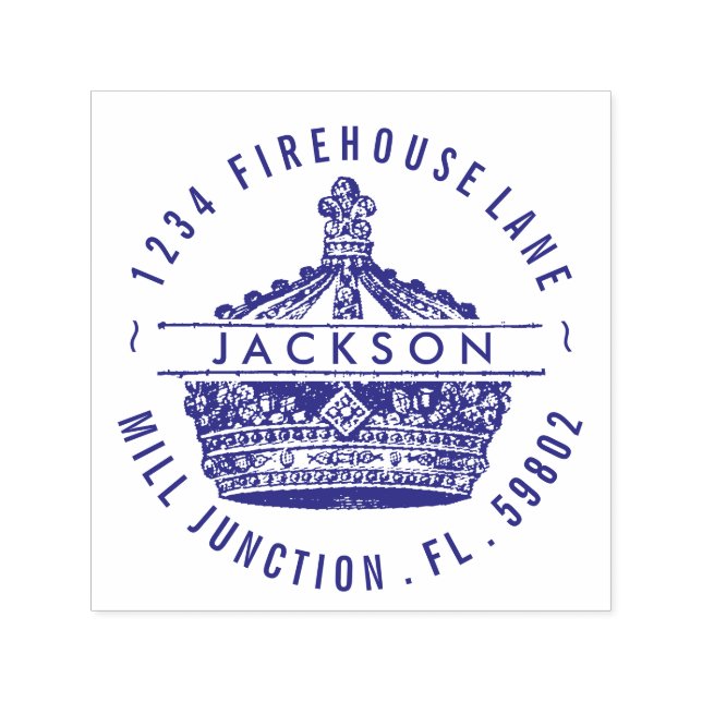 Sello de la dirección de retorno de la corona del  (Diseño)