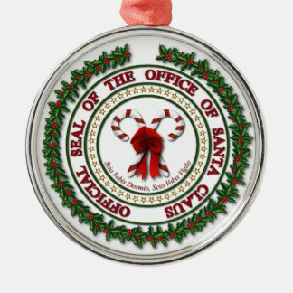 Sello de la Oficina de Santa Claus Ornamento Delux