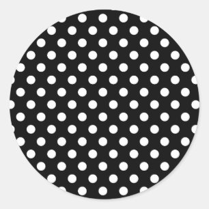 Sello de la tarjeta de patrón de puntos de polka r