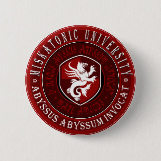 Sello de la universidad de Miskatonic gran - botón