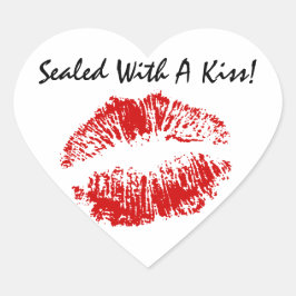 Sello De Letra pegatina Sellado Con Corazón De Lab