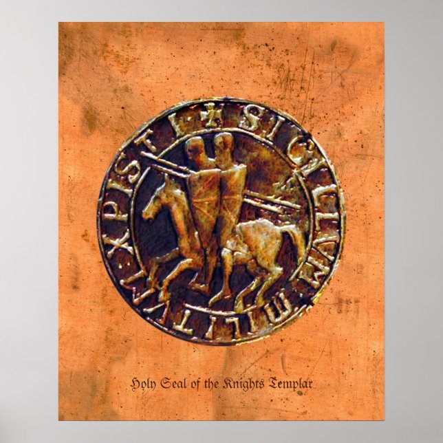 Sello de los Caballeros Templarios Arte Religioso (Frente)