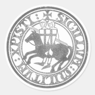 Sello de los Caballeros Templarios Dos Caballeros 