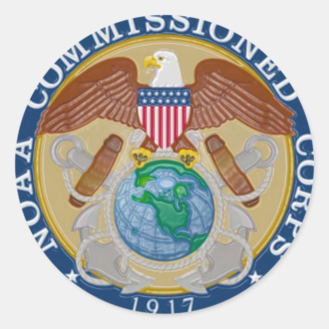 Sello de los Cuerpos de Administración de la NOAA (Anverso)