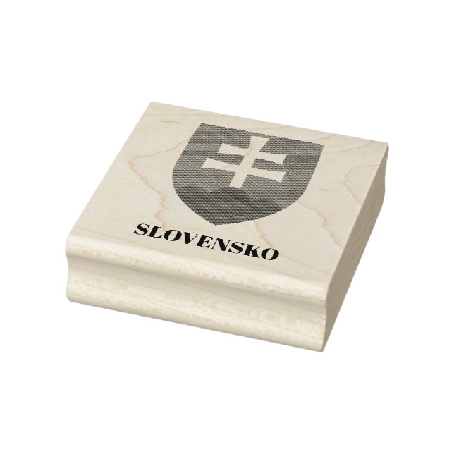 Sello de madera de escudo de armas de Eslovaquia ( (Sello)