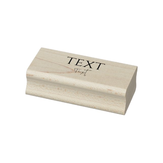 Sello de madera de texto personalizado (Sello)