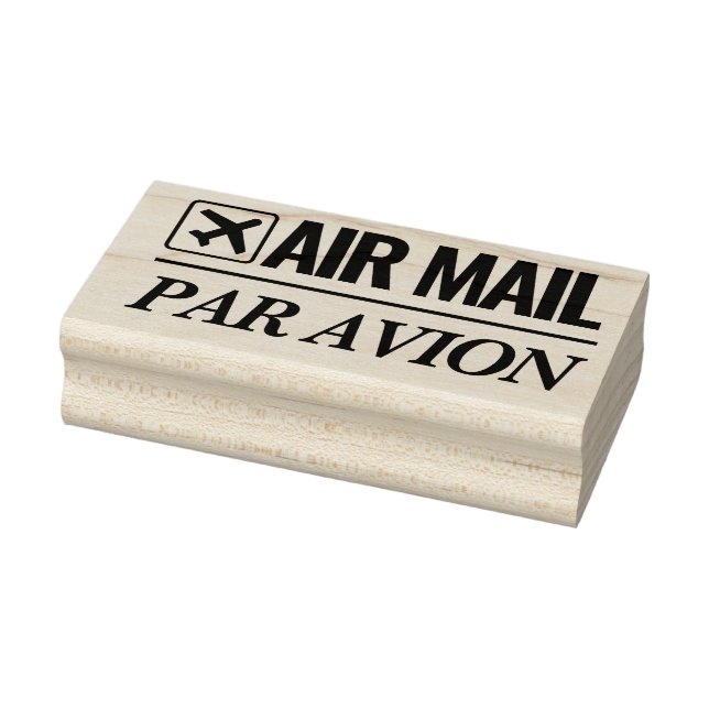 Sello de madera para el envío de Air Mail/Par Avio (Sello)