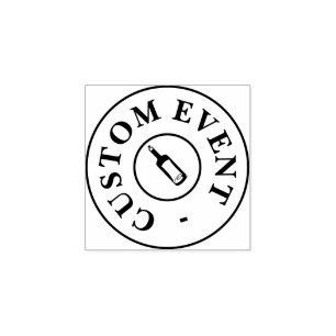 Sello de mano de evento de personalizado - frasco