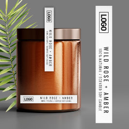 Sello de marca de logotipo de la vela delgada a pr