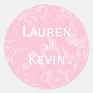 Sello de matrimonio de damasco personalizado