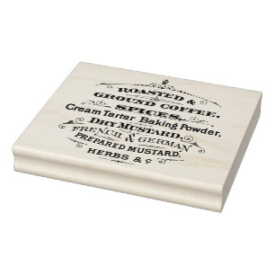 Sello de mostaza de especias de café tostado de ép