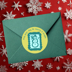 Sello de Navidad Caprichoso Merry Bright Personali