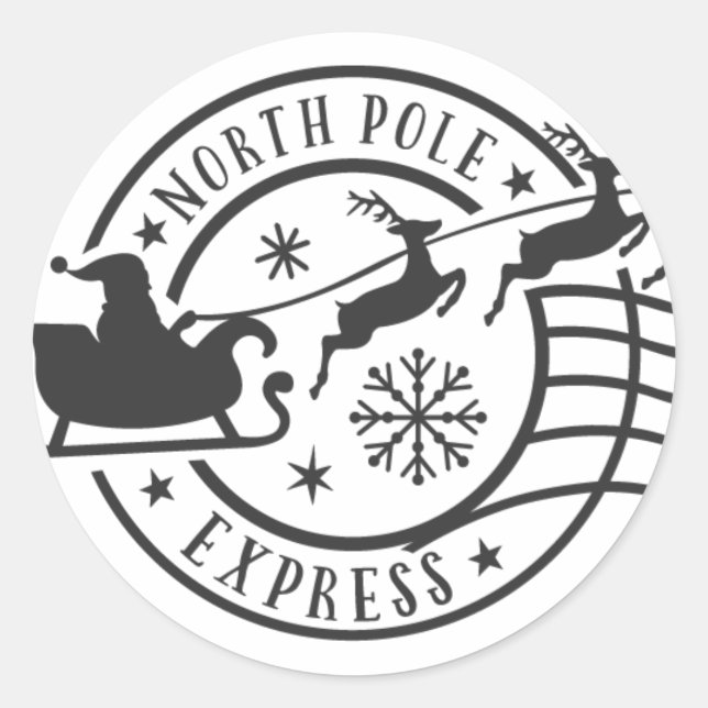 Sello de Navidades del Polo Norte Express Santa Sl (Anverso)