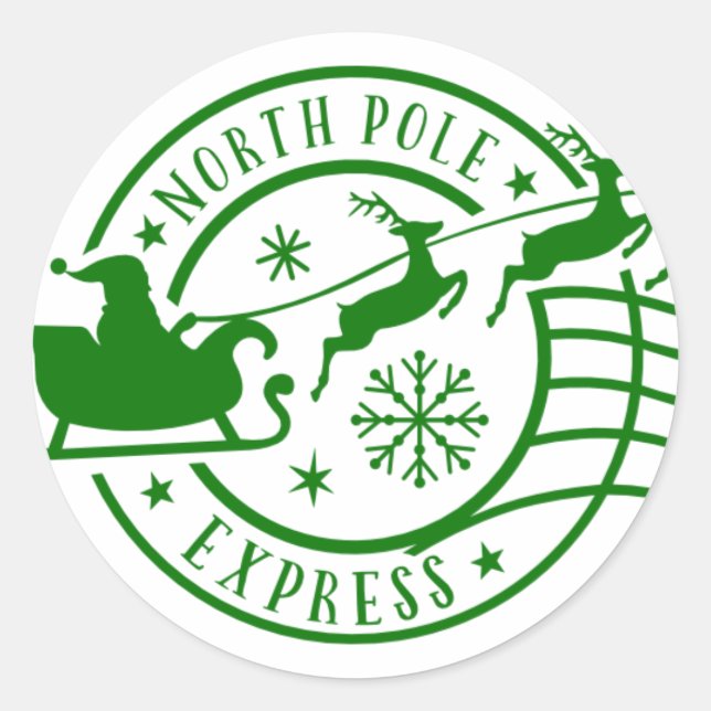 Sello de Navidades del Polo Norte Express Santa Sl (Anverso)