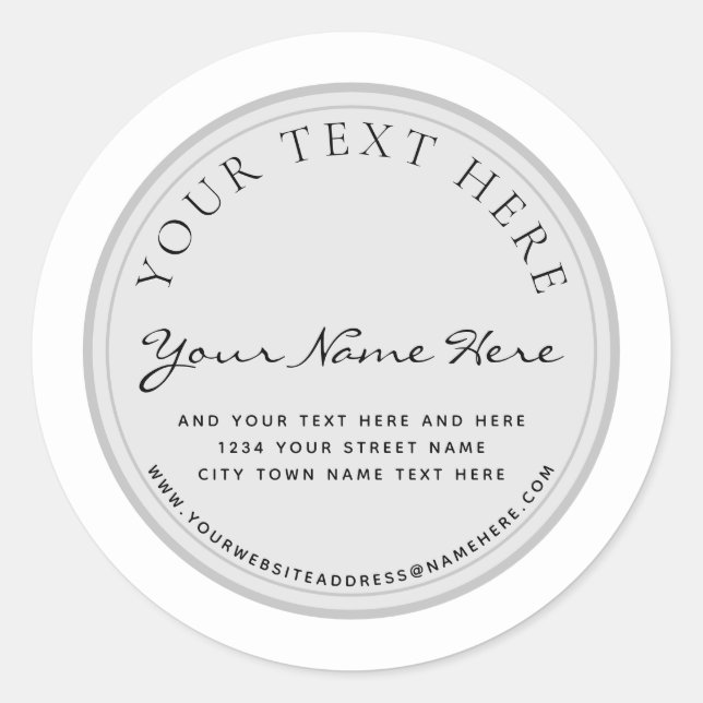 Sello de negocio elegante (Anverso)