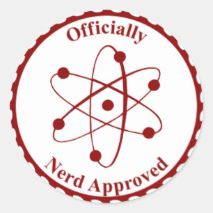 Sello de nerd del Pegatina de aprobación