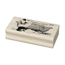 Sello de nombre de propiedad de libro de ocio vict