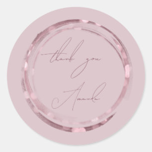 Sello de nombre Gracias Rosa en Polvo Dulces 16 Cu