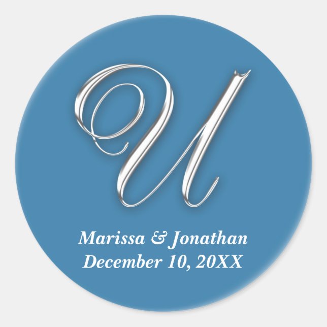 Sello de nombres personalizados inicial de monogra (Anverso)