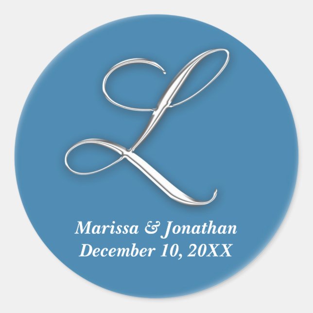 Sello de nombres personalizados inicial de monogra (Anverso)