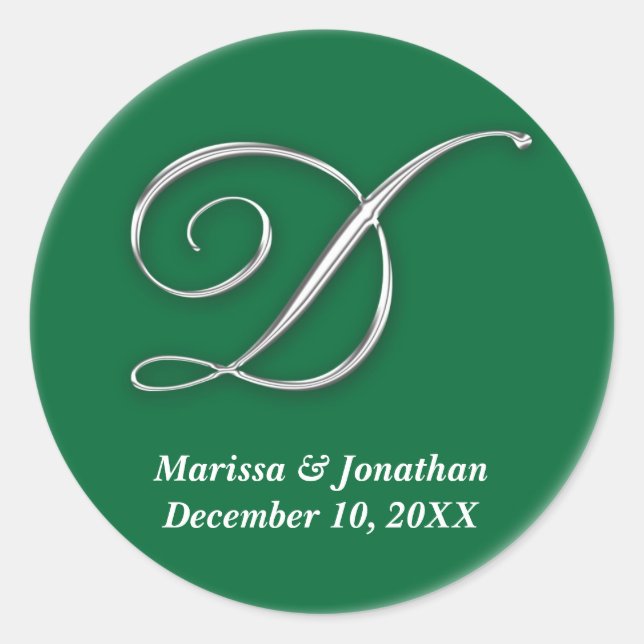 Sello de nombres personalizados para el monograma  (Anverso)