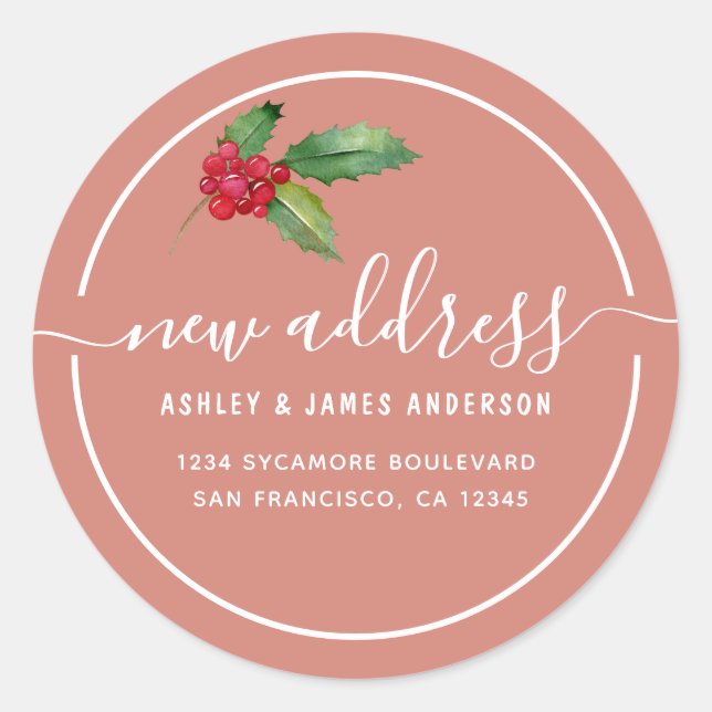 Sello de nueva dirección de Navidad de rosa de arc (Anverso)