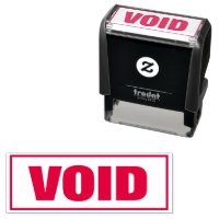 Sello de oficina de entintado automático VOID con 