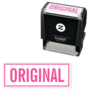 Sello de oficina original con entintado automático