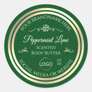 Sello de oro de la etiqueta verde del producto for