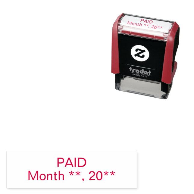 Sello de Pago de Entintado Automático con Línea de (In Situ)