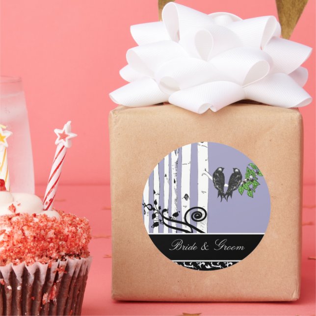 Sello de pájaro virgen ultravioleta púrpura (Fiesta)