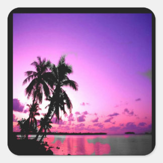 Sello de paraíso tropical