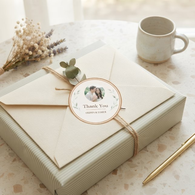 Sello de Pegatina de Boda Personalizado Botánico (Subido por el creador)